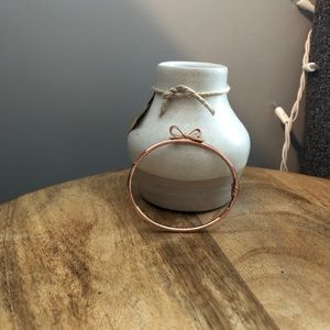 Kate spade ribbon bangle rose gold